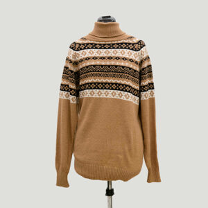 Pull à col roulé avec motifs - I